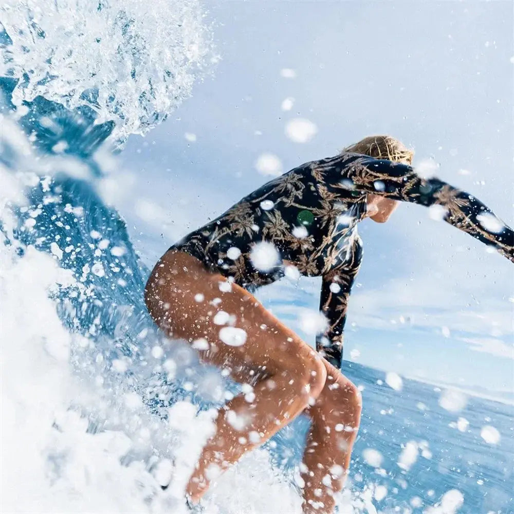 Accessories Sexikinis Swim One Piece Women's Long Sleeve Swimsuit Beach & Pool Coverage Quick Dry