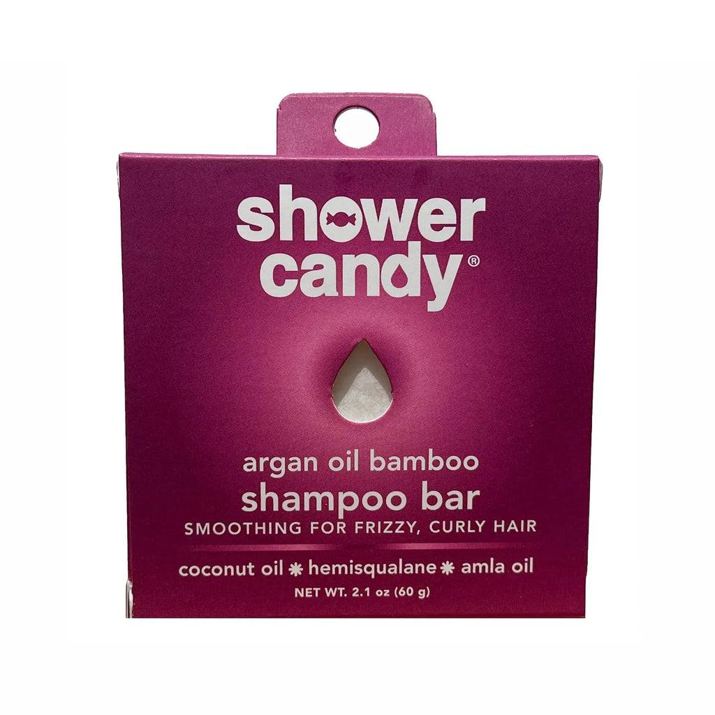 Argan Oil Bamboo Shampoo Bar – Smoothing Solid Shampoo for Frizzy and Curly Hair