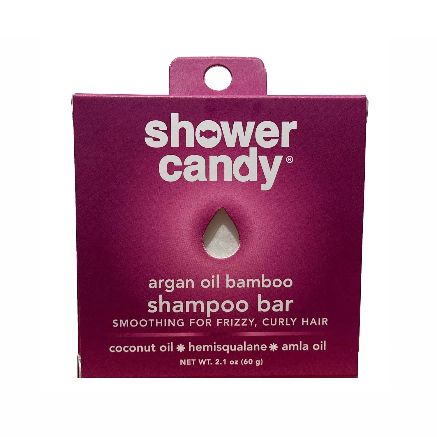 Argan Oil Bamboo Shampoo Bar – Smoothing Solid Shampoo for Frizzy and Curly Hair