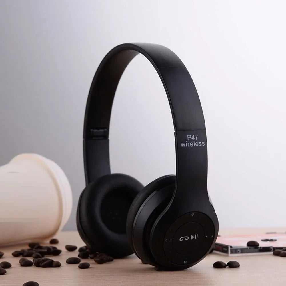 P47 Wireless Bluetooth Headphones — Over-Ear, Balanced Sound | Electronics Den