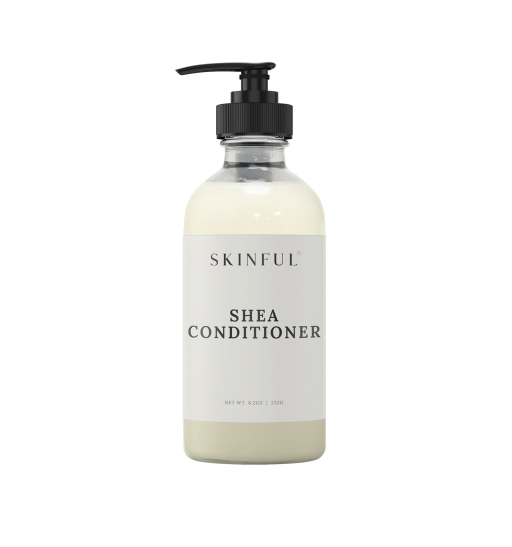 Skinful Shea Conditioner for Dry Damaged Hair - Rinse-Off Deep Hydrating Conditioner - 8.2oz
