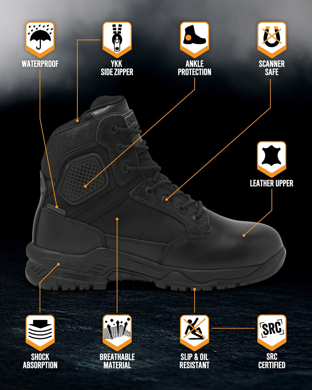 STRIKE FORCE 6" Boot SZ WP
