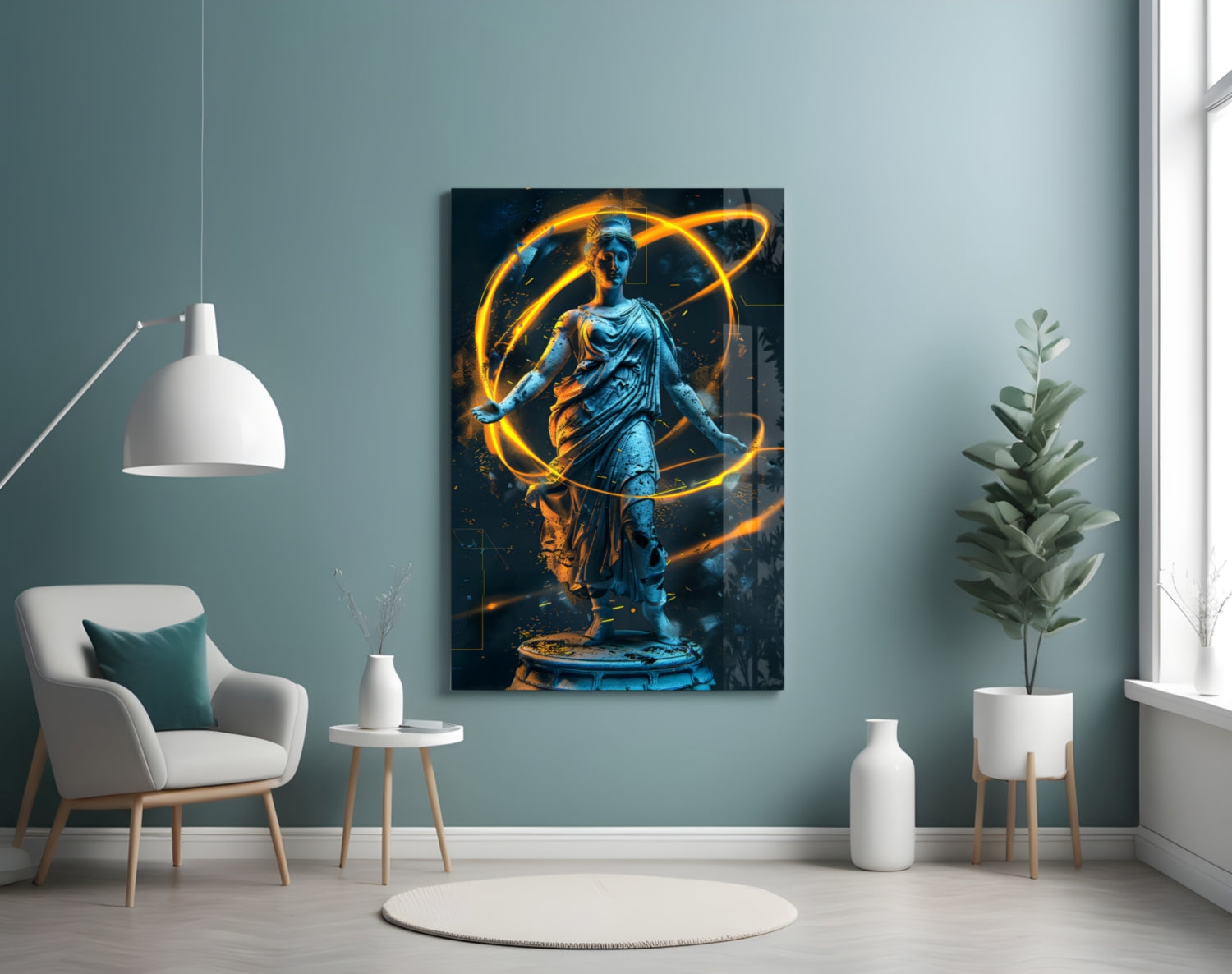 Neon Venus Glass Wall Art || Designer Collection