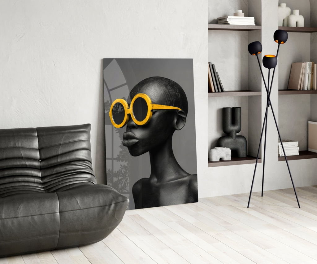 Faces of Colors Glass Wall Art || Designer Collection