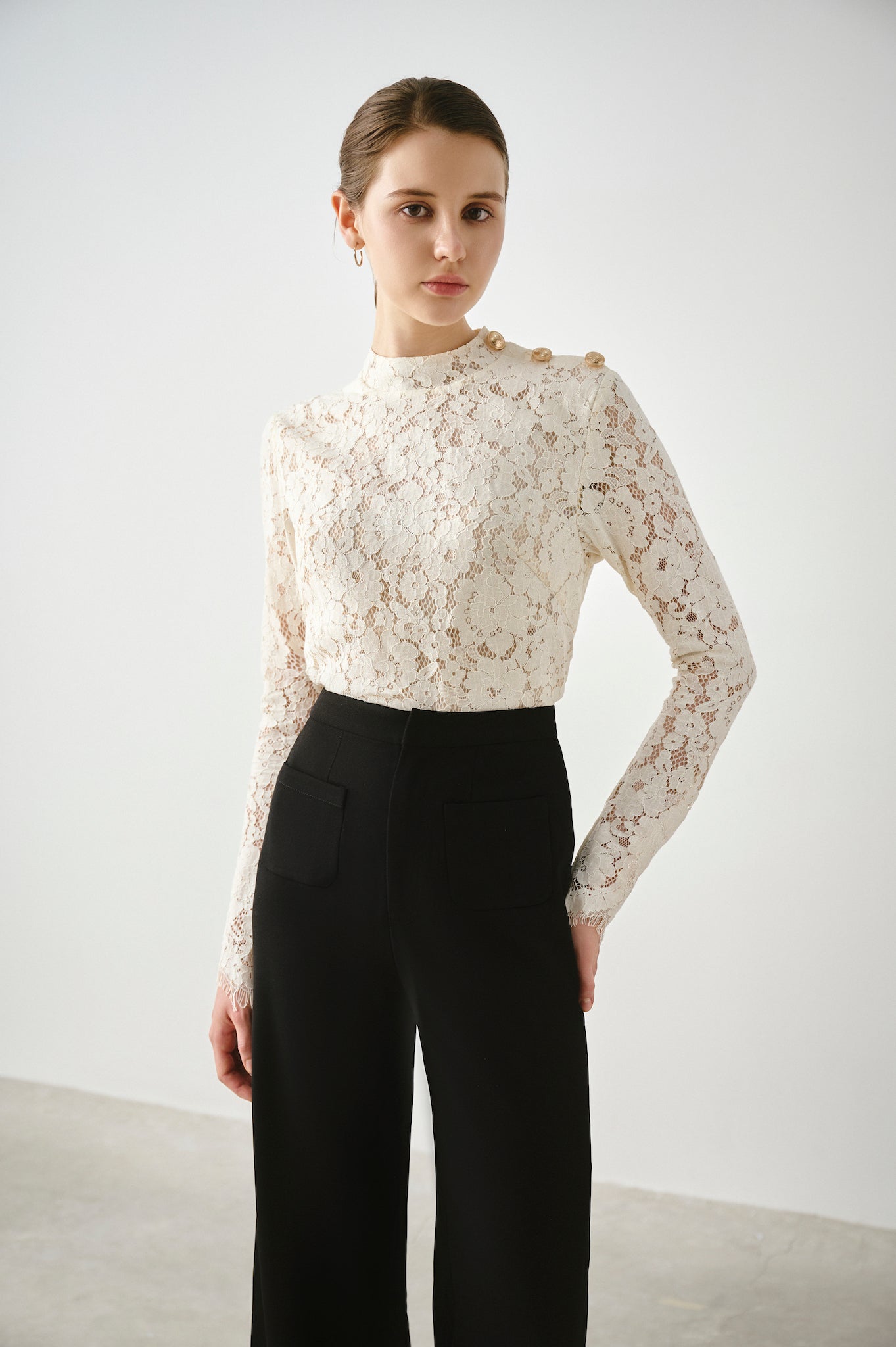 Tailored Wide-Leg Pants