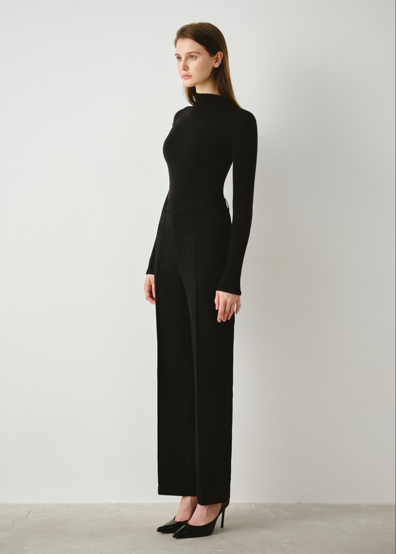 Tailored Straight Leg Pants
