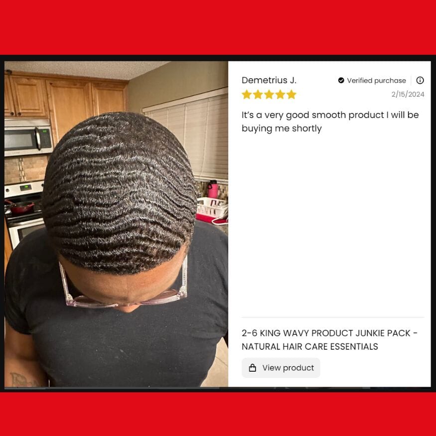Natural Hair Care Essentials Bundle for Waves & Coarse Hair (Junkie Pack)