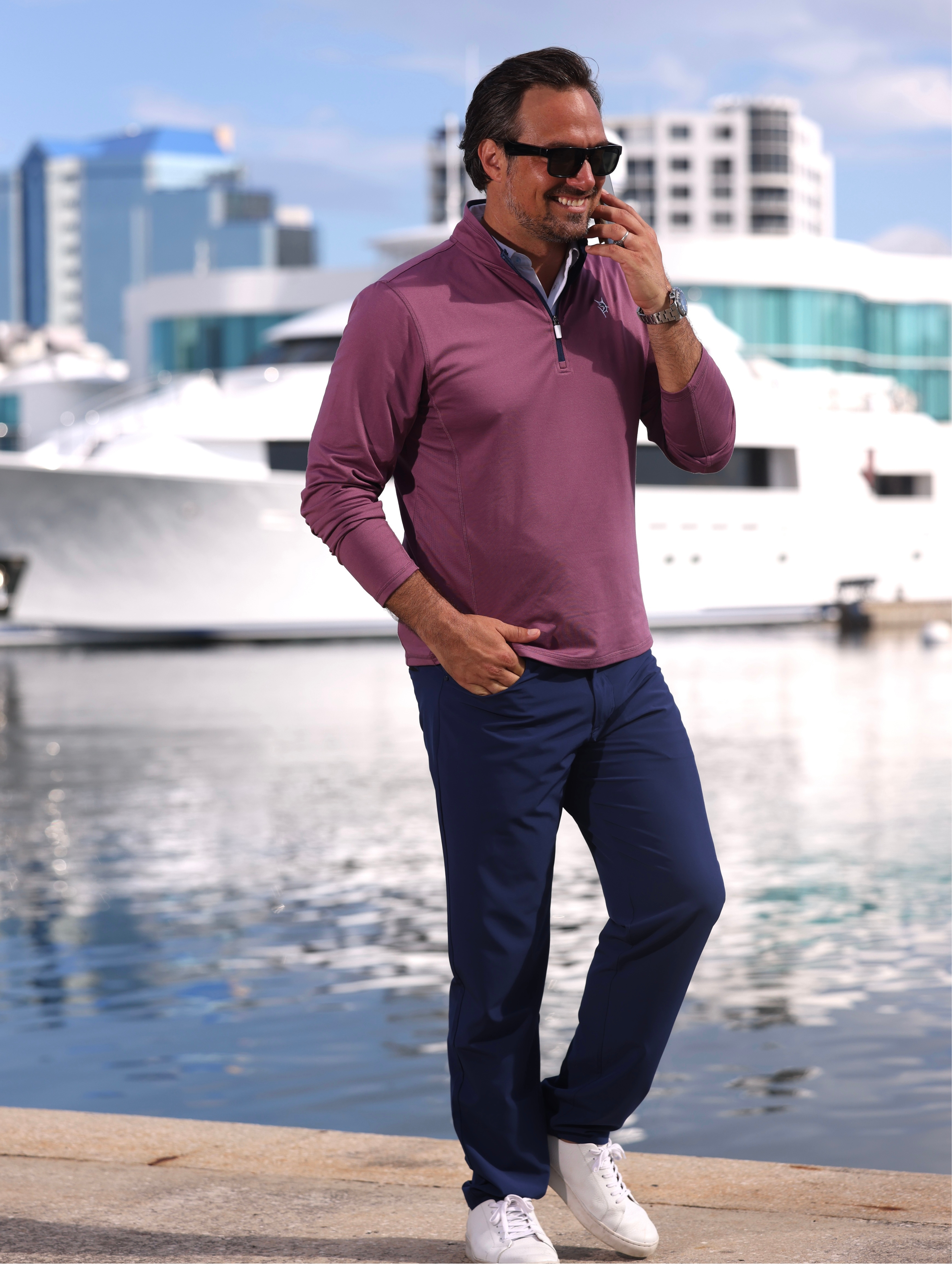 Montauk Quarter Zip — Midweight Coastal Performance Pullover | White Water Life