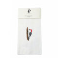 Bird Embroidered Cotton Tea Towels - Handmade Kitchen Gift