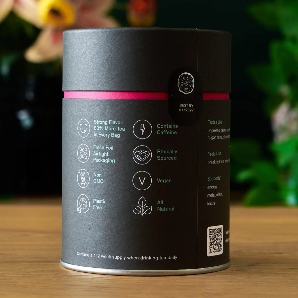 Jet Black — Roasty Coffee Black Tea | 15 Tea Bags