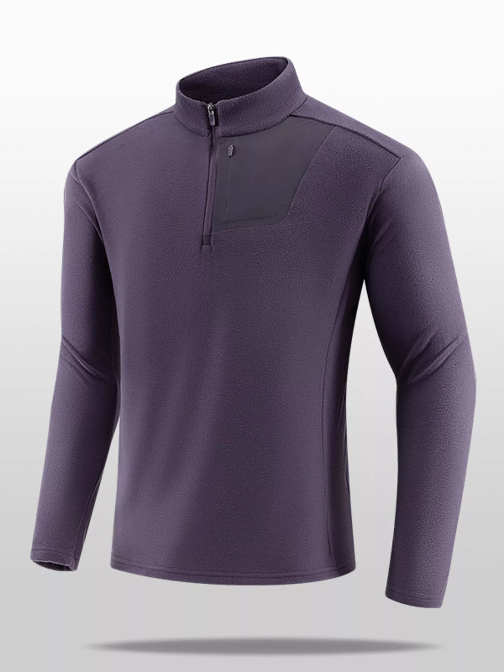 Men's Plus Size Comfortable Half-Zip Sweatshirt