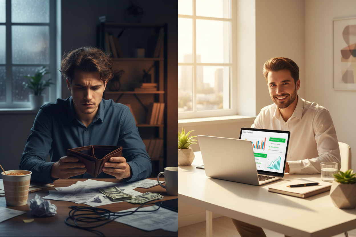 AI Side Hustles — Before & After