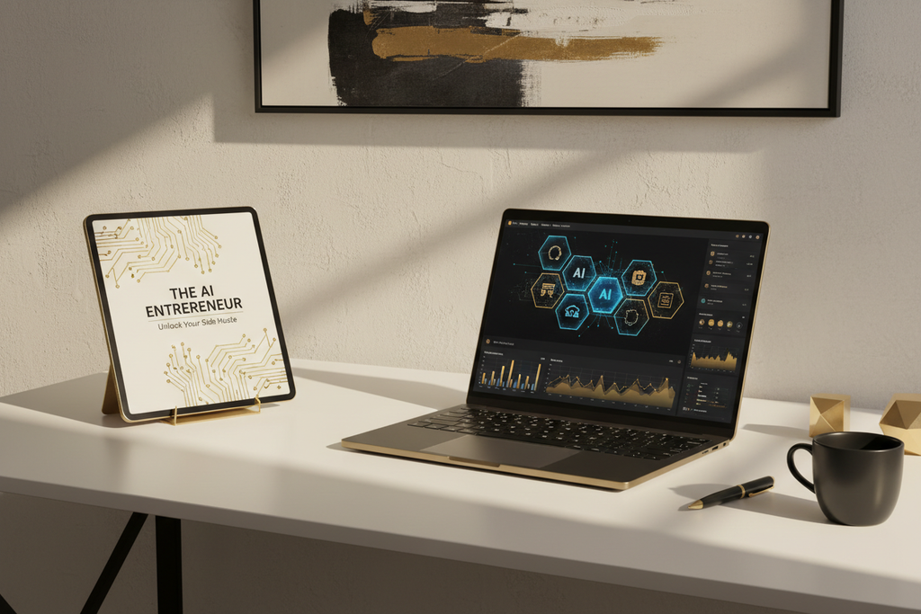 AI Side Hustles — Modern Workspace