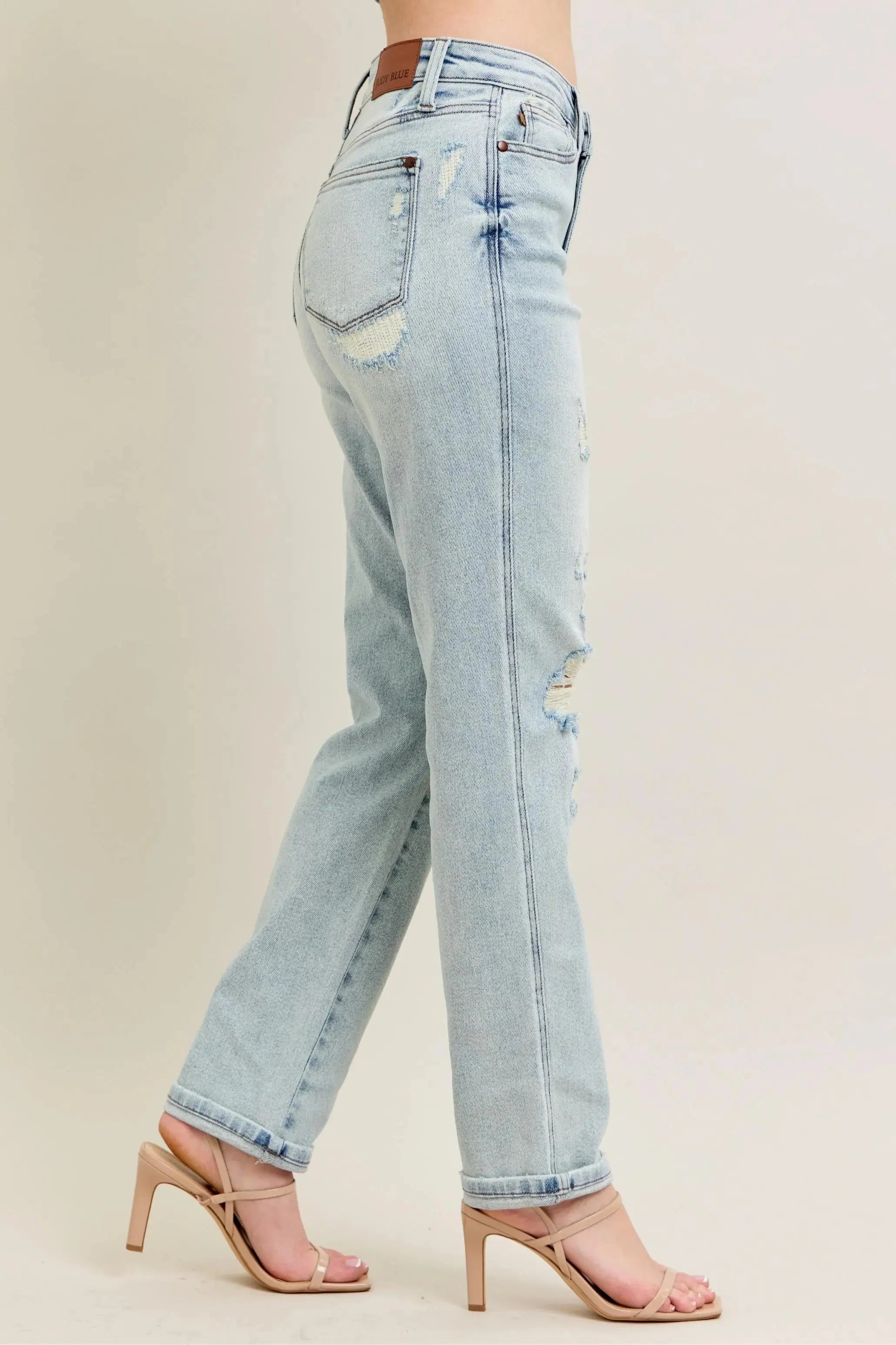 Women's Plus Size Jeans Jeans - Plus Size Destroyed - Women's Boyfriend Fit