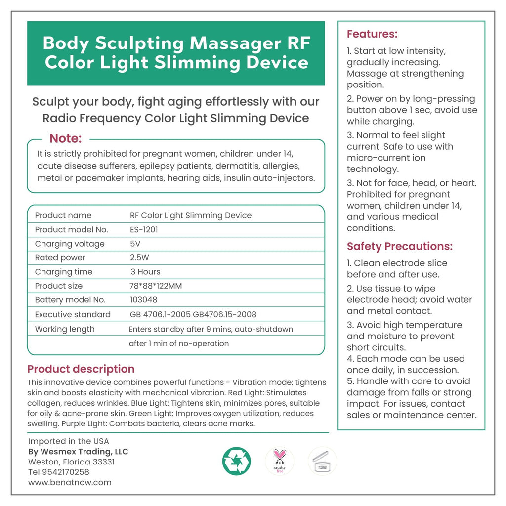 All-Inclusive Body Contouring Device: Sculpt, Tone & Glow