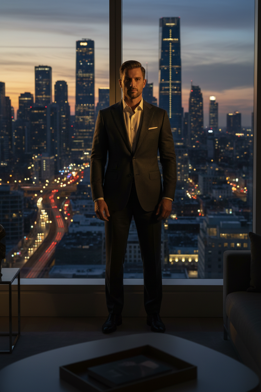 Confident Man at Skyline