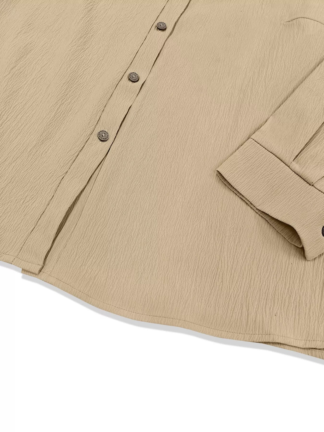 Plus Size Casual Long Sleeve Button-Down Shirt