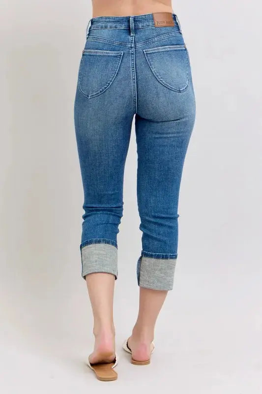 Women's Plus Size Capris Jeans - Plus Size Stretch - Skinny Capris