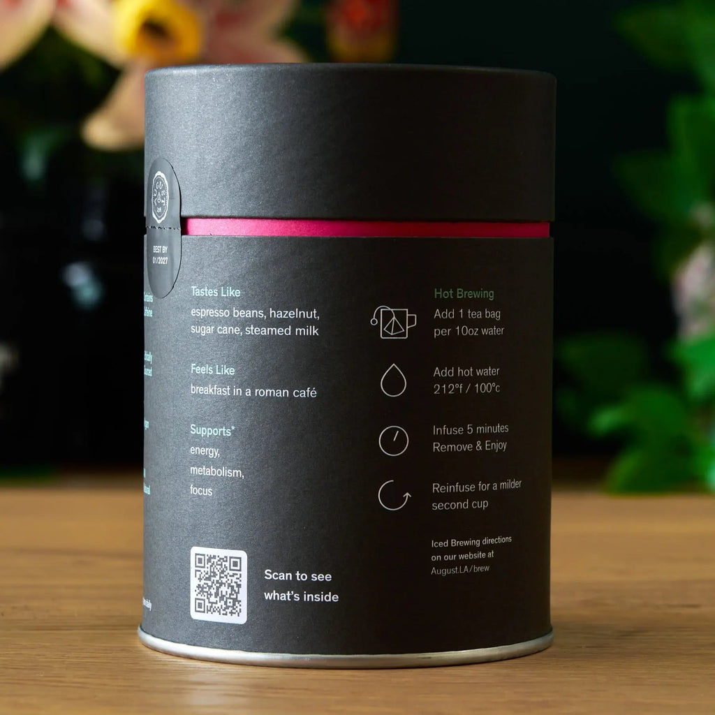 Jet Black — Roasty Coffee Black Tea | 15 Tea Bags