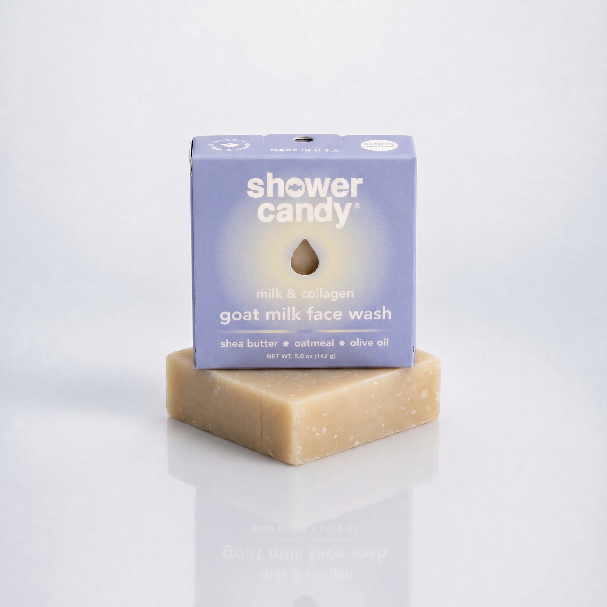Milk + Collagen Face Wash Bar – Natural Goat Milk Soap