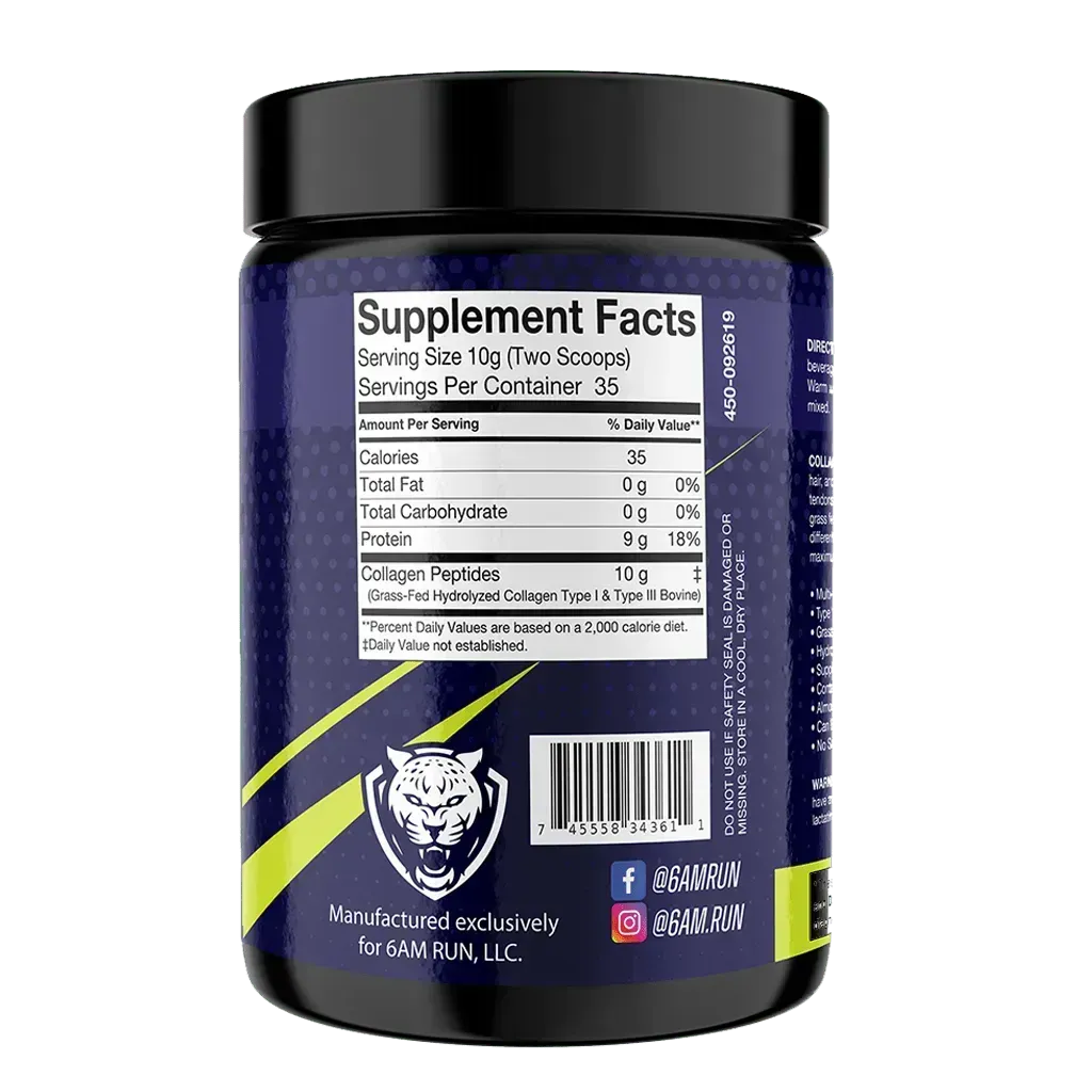 HEEL STRIKE — Hydrolyzed Collagen Joint Support for Runners | 6AM Run