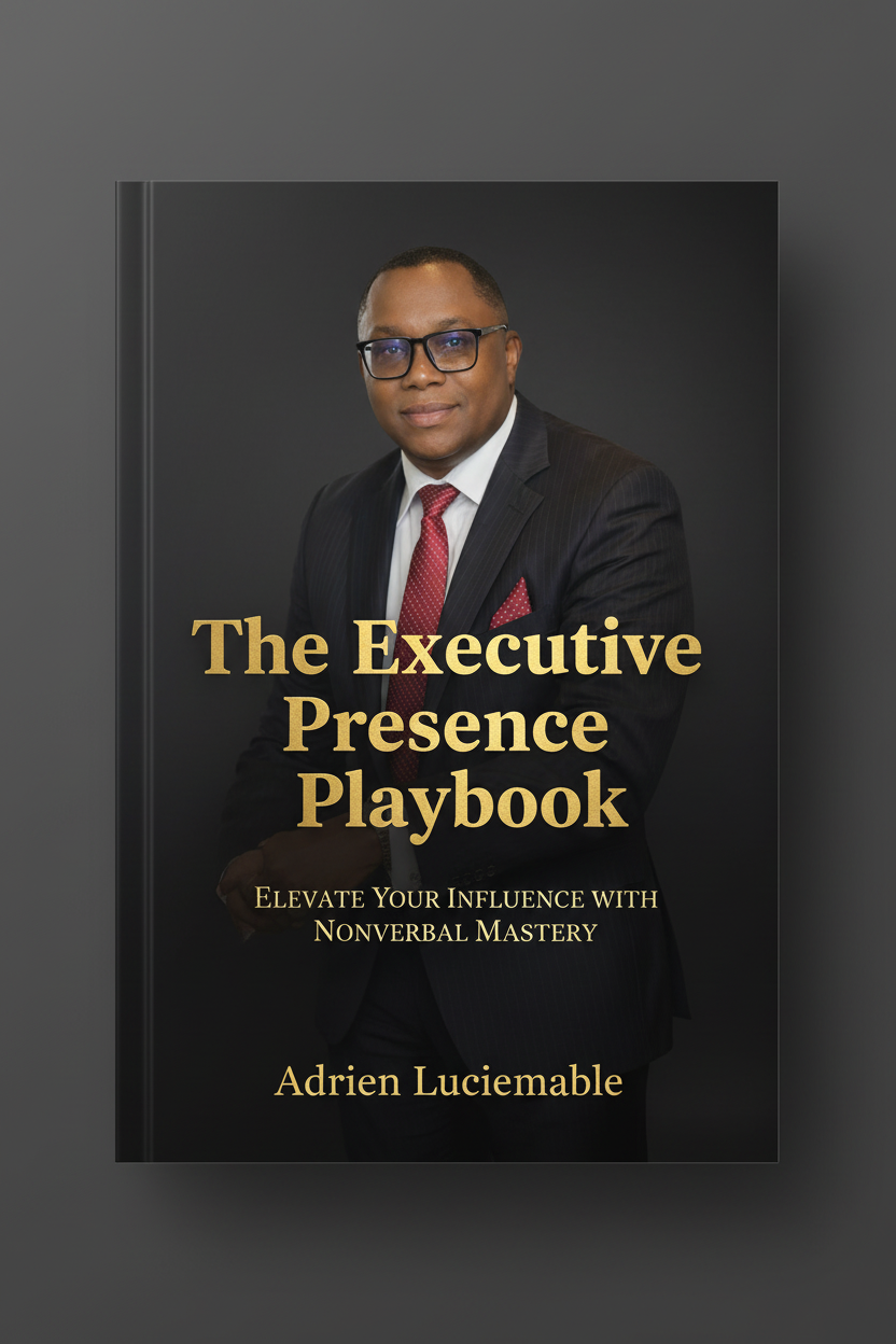 The Executive Presence Playbook book cover by Adrien Luciemable