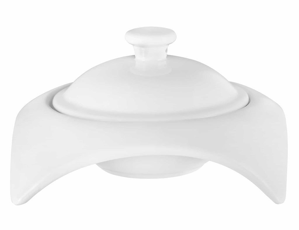 Square Porcelain Dinnerware Set — 20-Piece Service for 4 | Little White Dish
