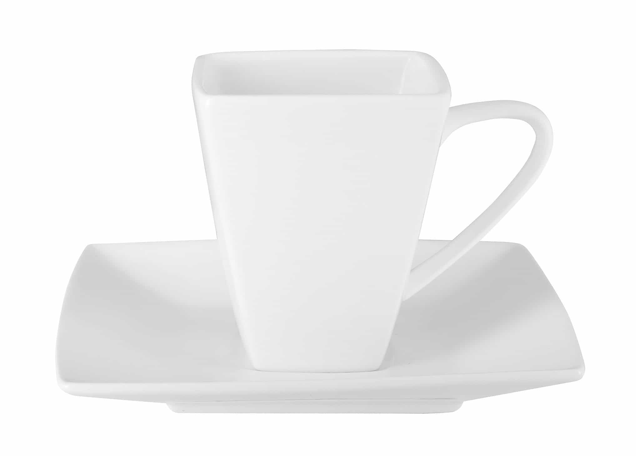 Square Porcelain Dinnerware Set — 20-Piece Service for 4 | Little White Dish