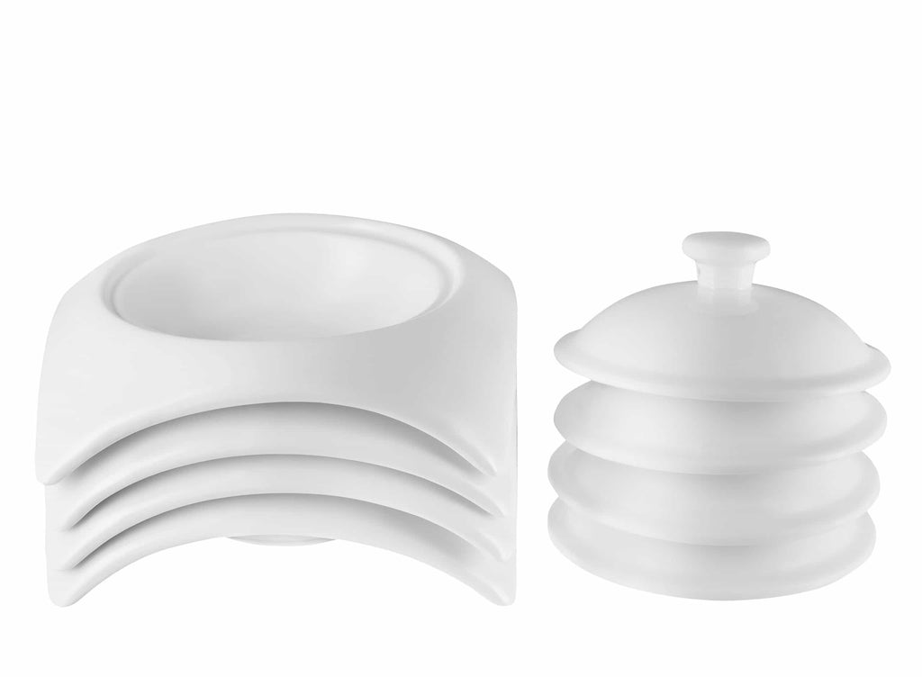 Square Porcelain Dinnerware Set — 20-Piece Service for 4 | Little White Dish