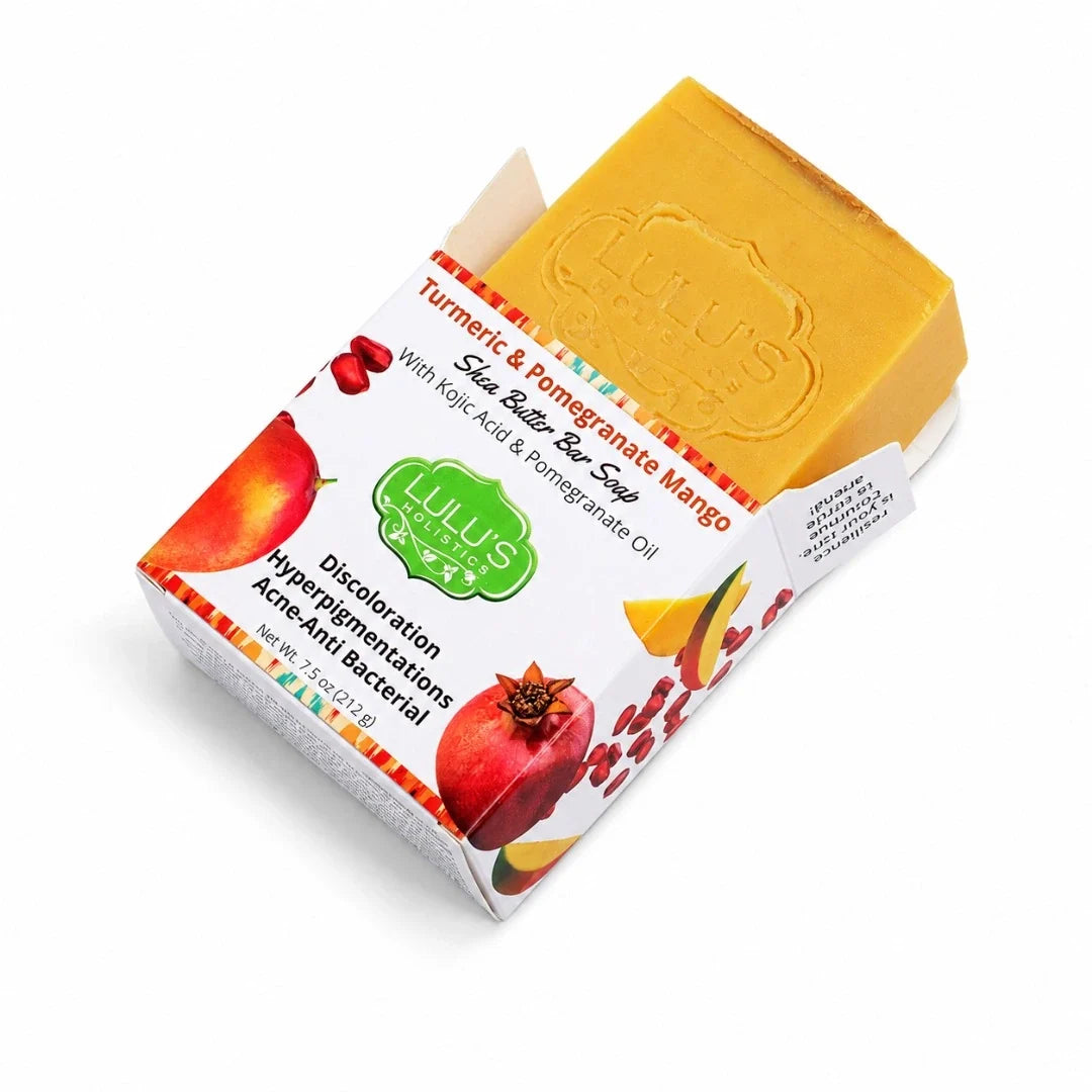 Pomegranate Mango Turmeric Kojic Shea Butter Bar Soap – Brightening Cleanse