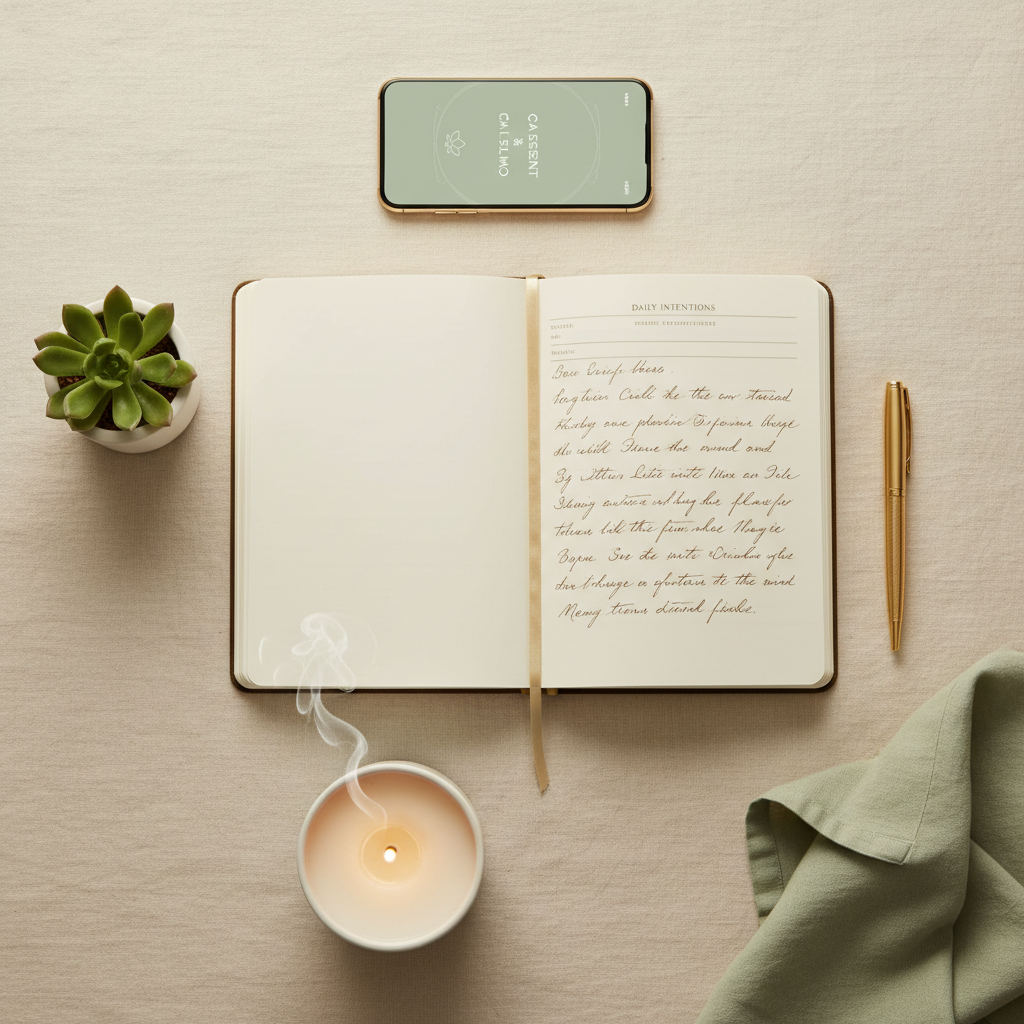 Mindful Reset — Wellness Flat-Lay