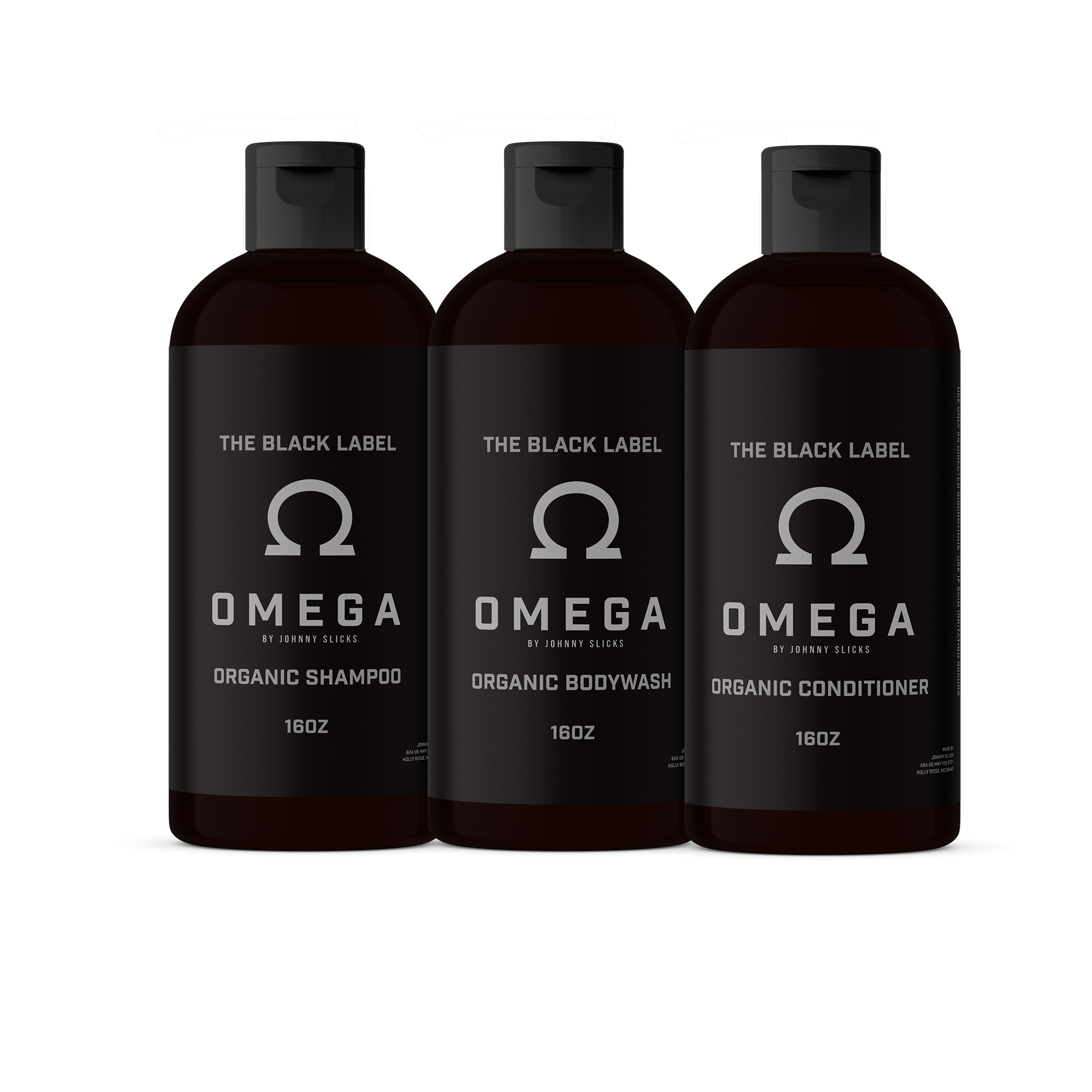 Black Label Shower Set