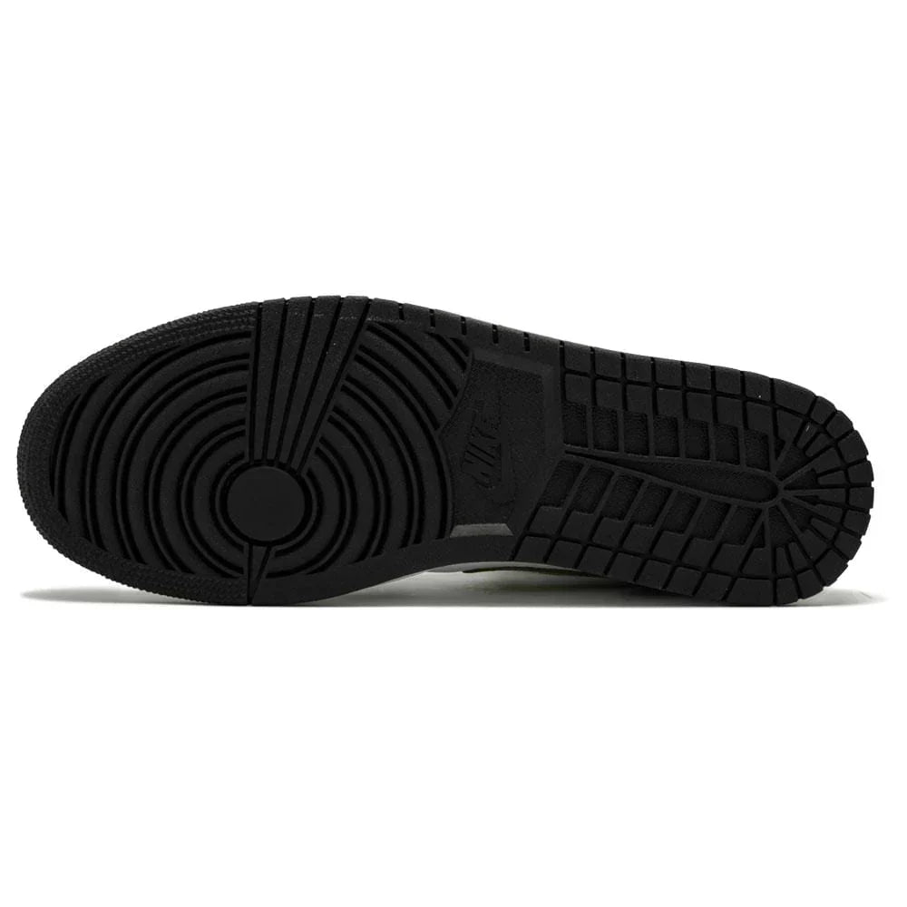 Air Jordan 1 Mid 'Patent Black White Gold'