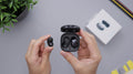Compact wireless earbud case size