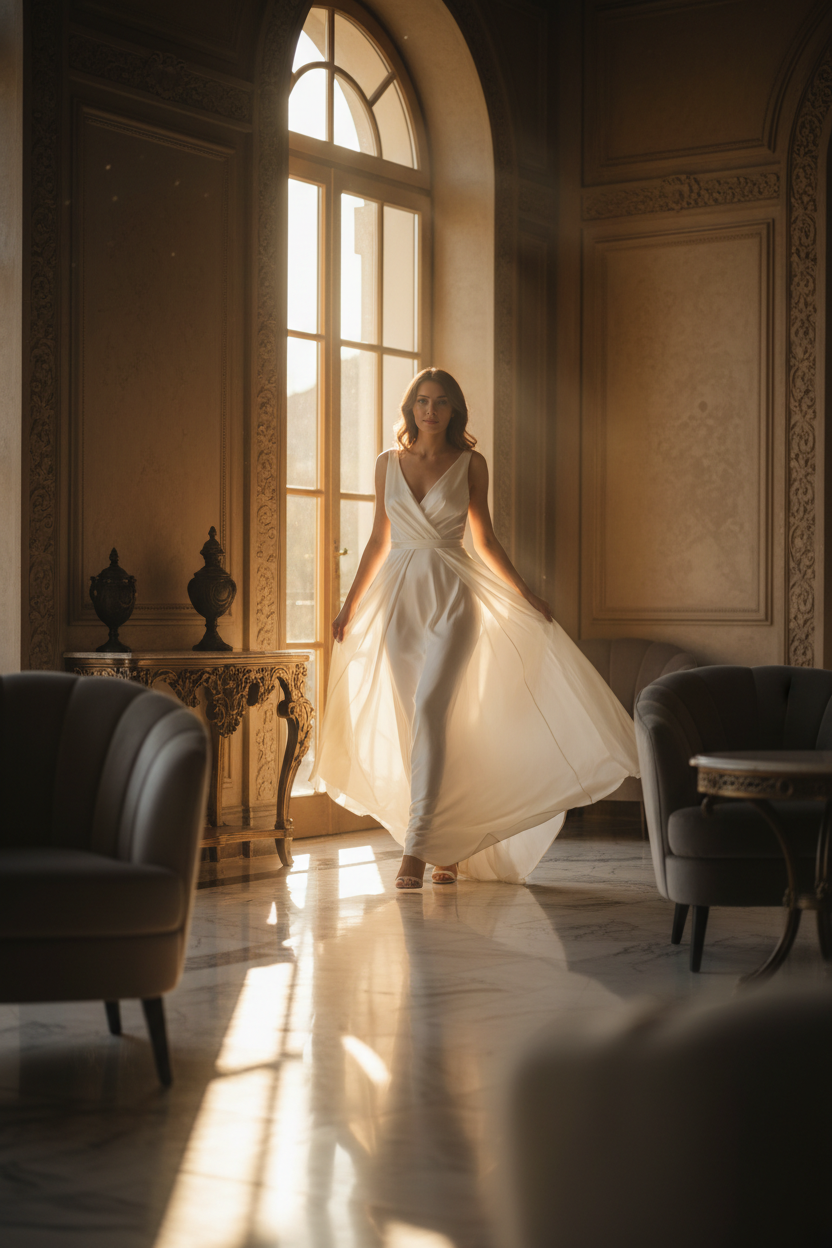 Radiant Woman in Sunlight