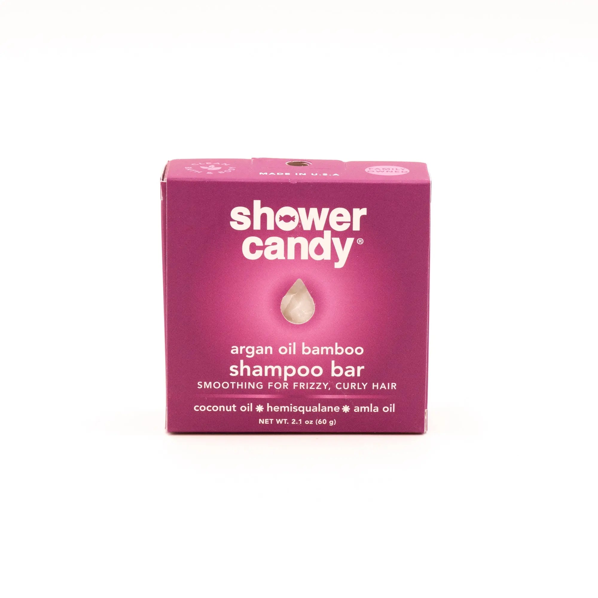 Argan Oil Bamboo Shampoo Bar – Smoothing Solid Shampoo for Frizzy and Curly Hair