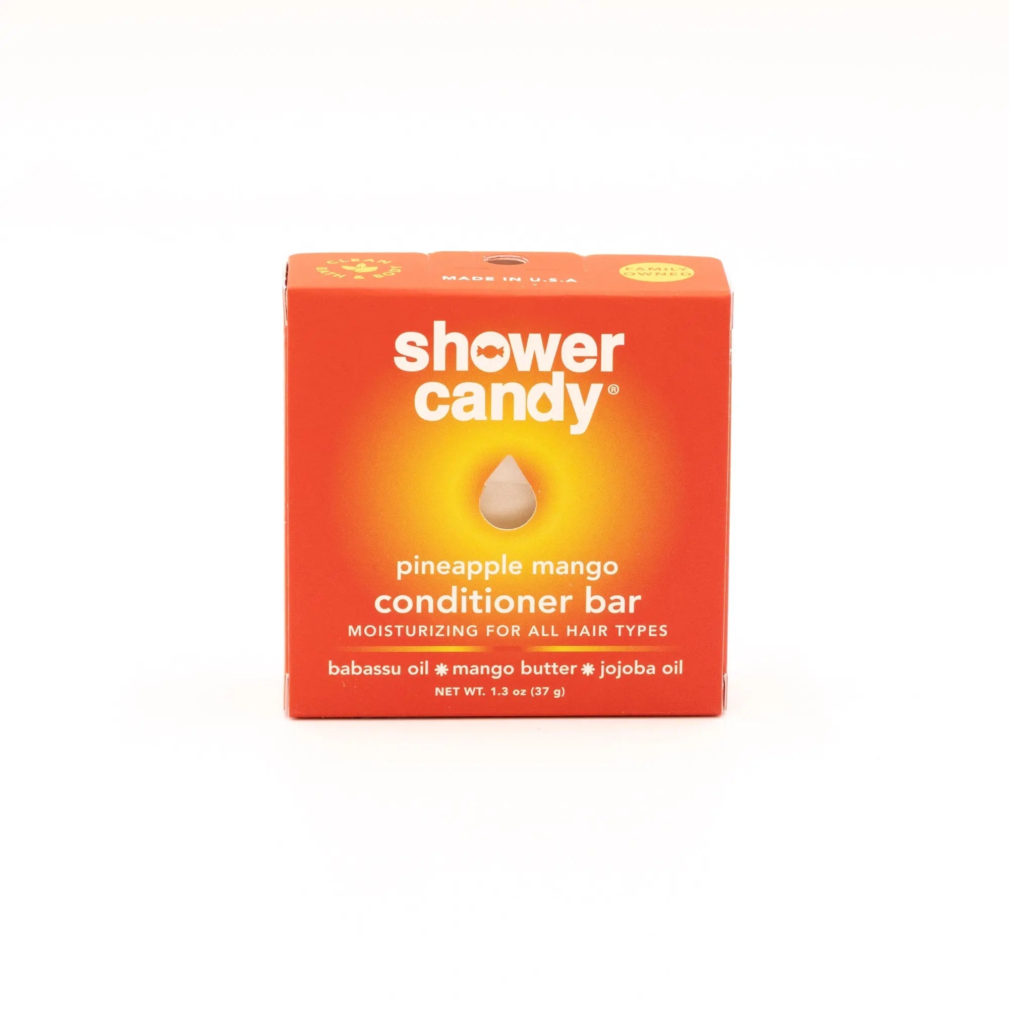 Shower Candy Pineapple Mango Conditioner Bar – Moisturizing Solid Conditioner for All Hair Types