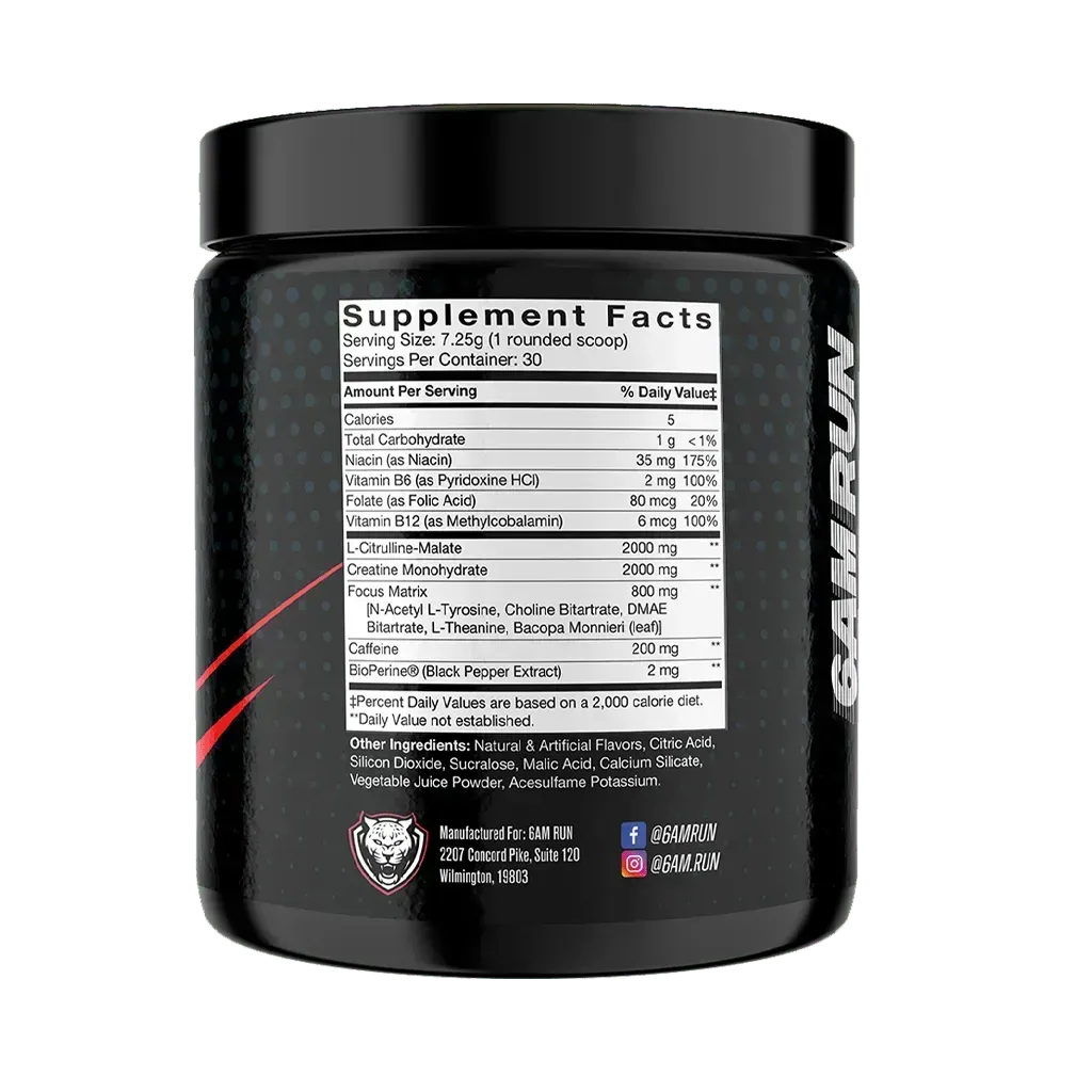 SPRINT — Clean Energy Pre-Workout for Runners & Hybrid Athletes | 6AM Run