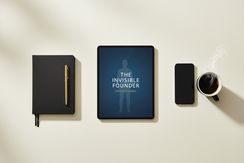 The Invisible Founder — Editorial Flat-Lay