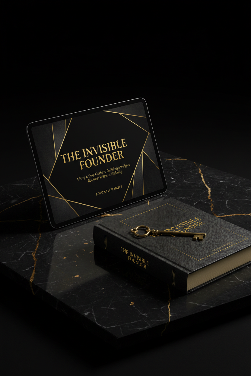 The Invisible Founder — Premium Dark Luxury Mockup
