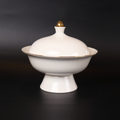 White Versailles Soup Bowl with Lid — Set of 4 | French-Inspired Porcelain | Little White Dish