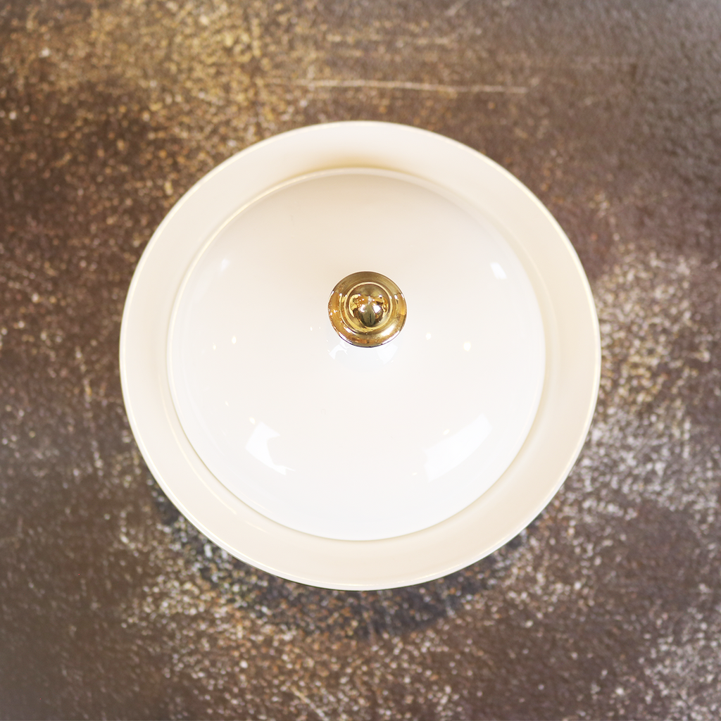 White Versailles Soup Bowl with Lid — Set of 4 | French-Inspired Porcelain | Little White Dish